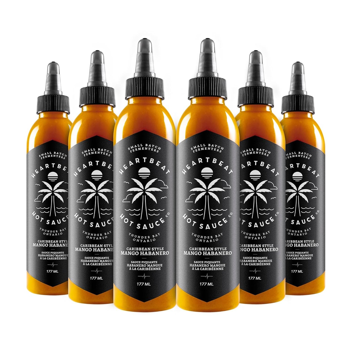 Mango Habanero Hot Sauce - Heartbeat Hot Sauce Co. 6 Pack