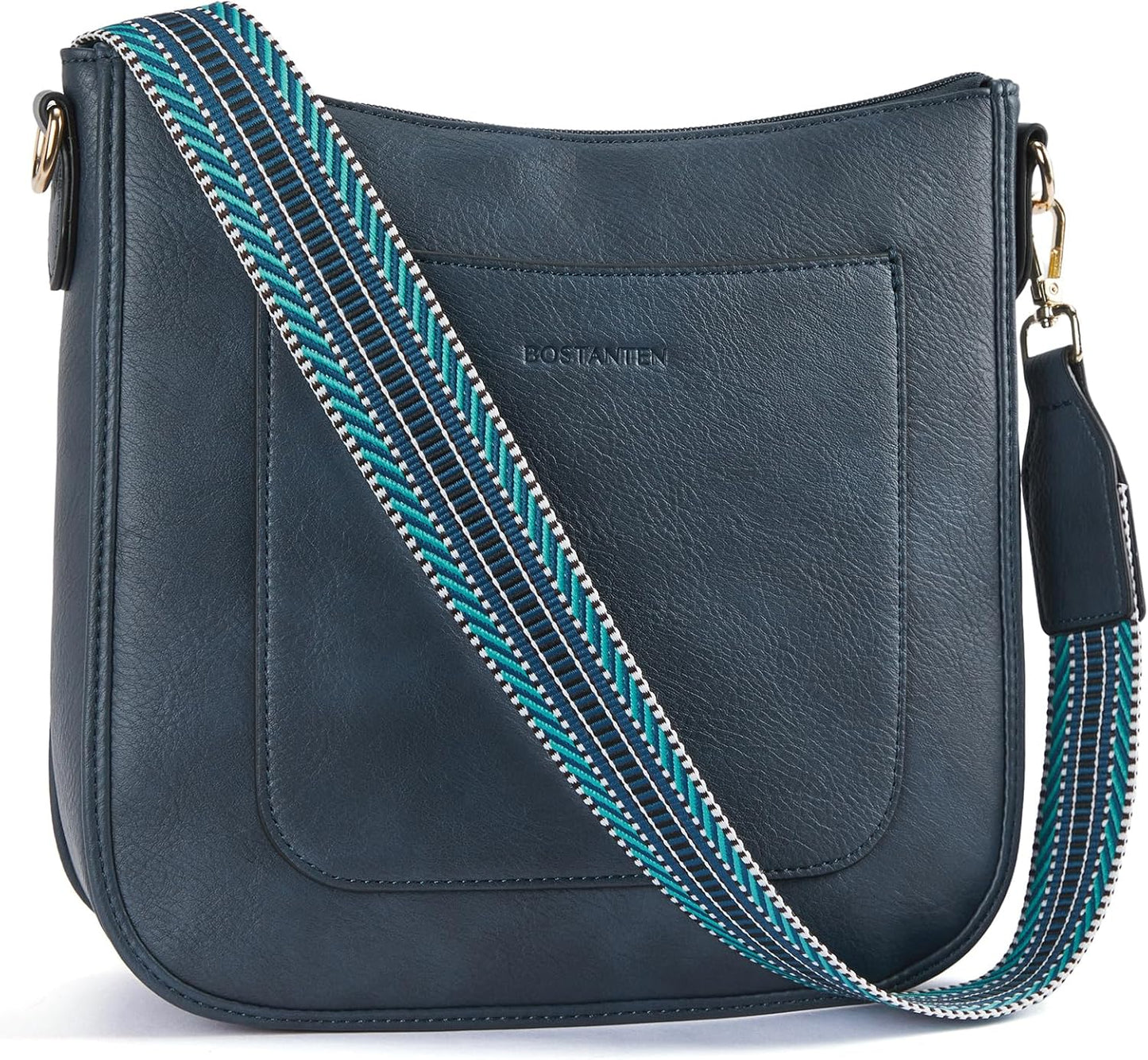 Trendy Vegan Leather Hobo Handbags for Women with Guitar Strap