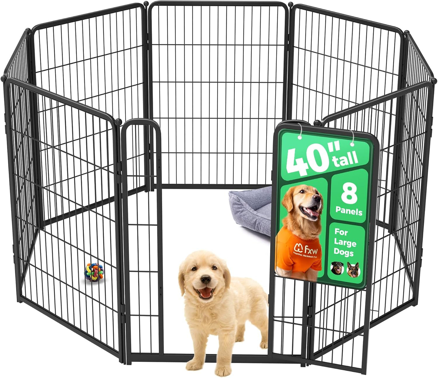 FXW Homeplus Unleashed Indoor Dog Playpen for Safe Play