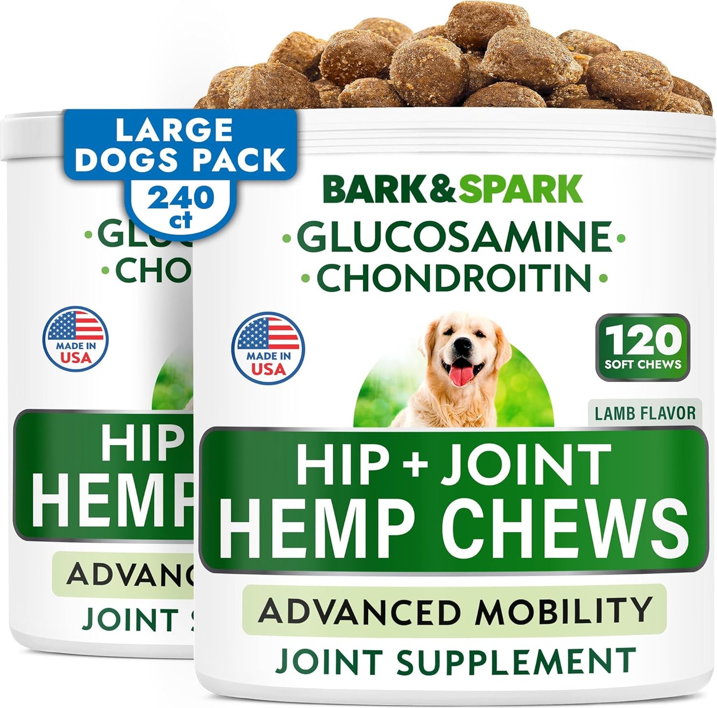 Hemp Treats for Dogs - Natural Joint Pain Relief Chews