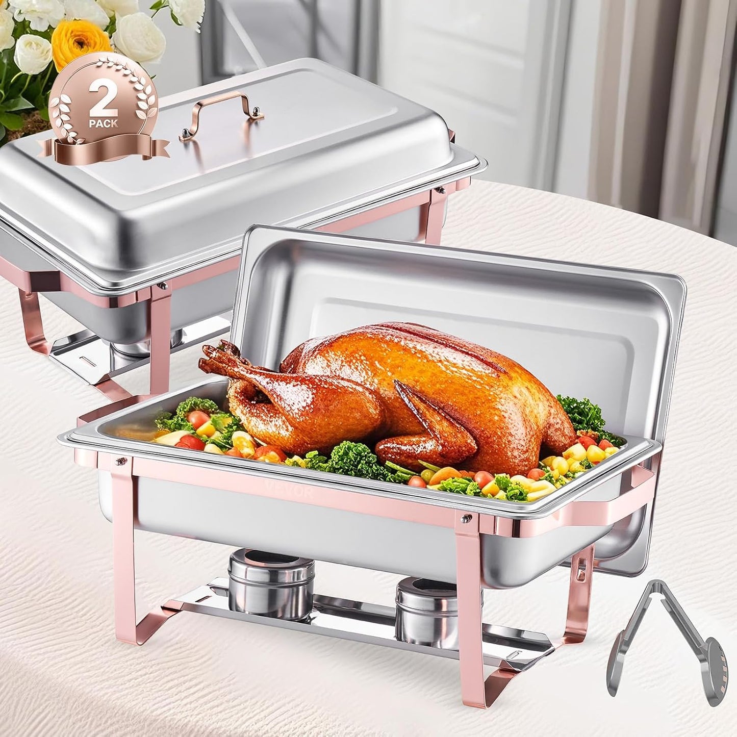 VEVOR Chafing Dish Buffet Set for Elegant Catering Events