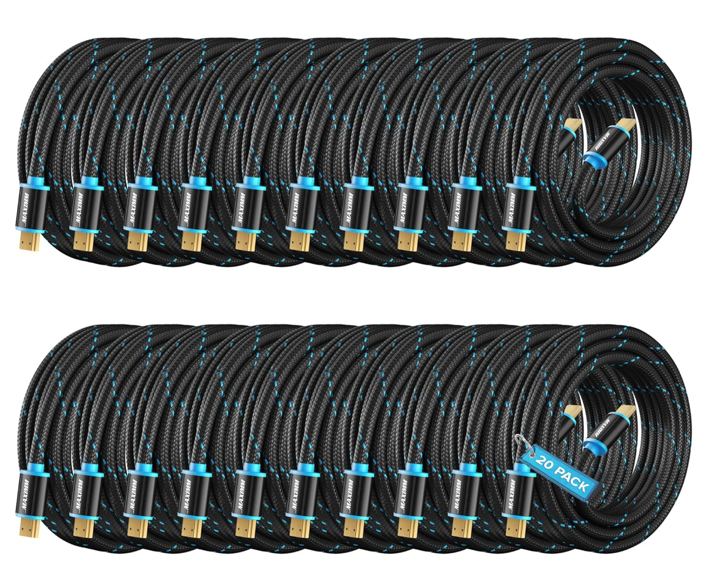 4K HDMI Cable Pack 10 Foot High Speed 18Gbps for Monitors