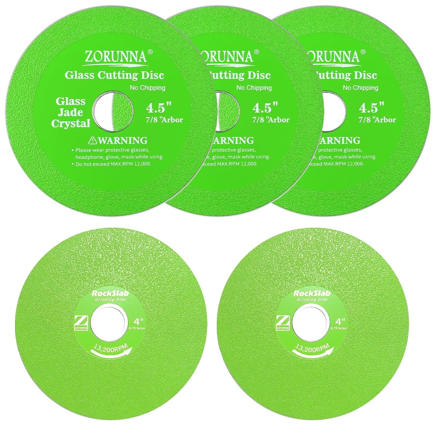 Premium Glass & Rock Cutting Disc Set by ZORUNNA - Precision & Durability!
