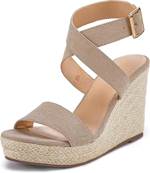 Coutgo Women's Wedge Sandals for Summer Casual Style and Comfort