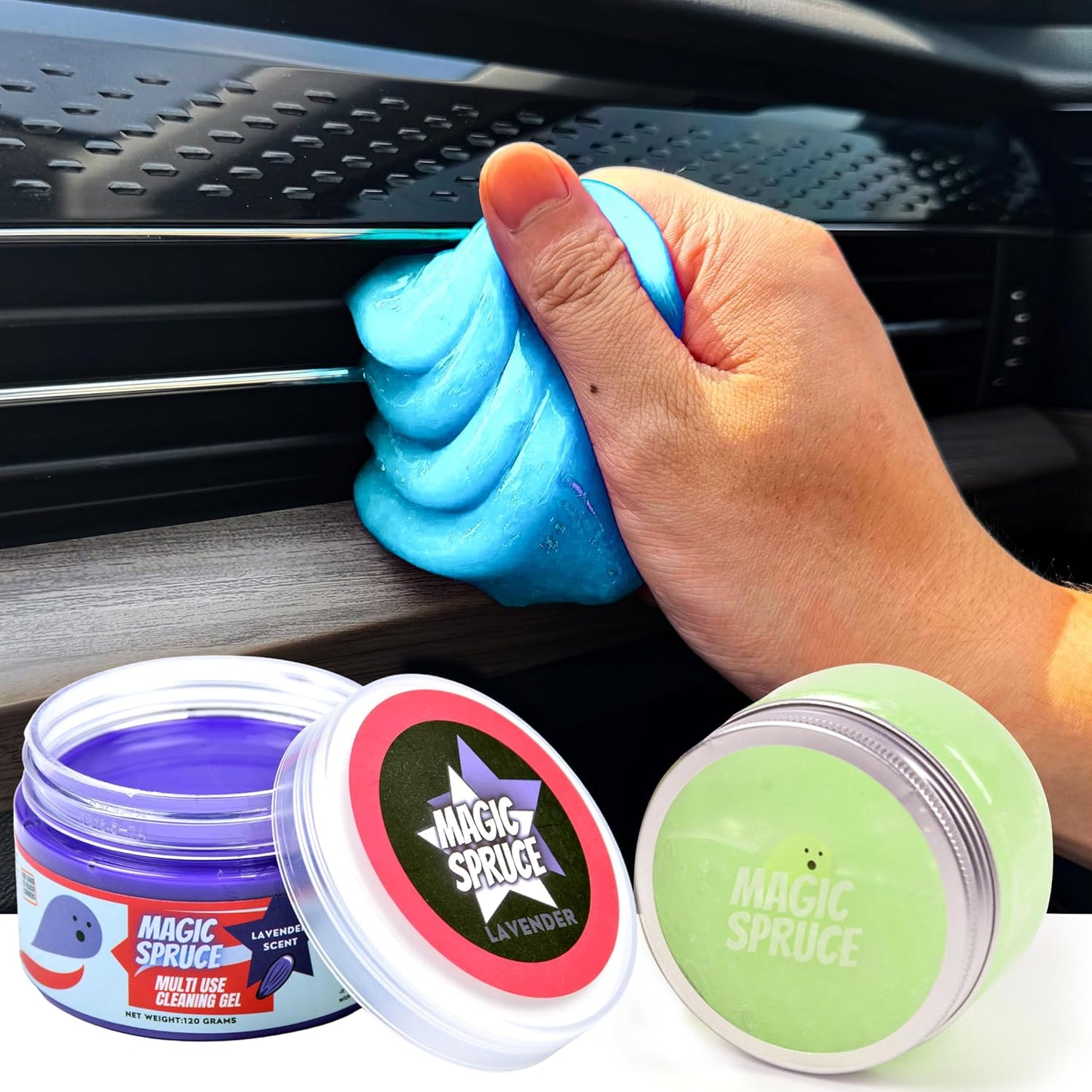 2-Pack Car Cleaning Gel - Ultimate Detailing Putty