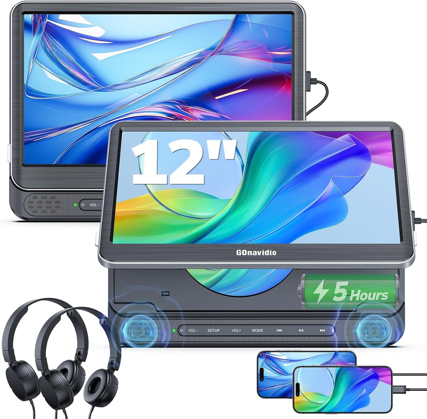 12 Dual Car DVD Players with HDMI Input for Ultimate Entertainment