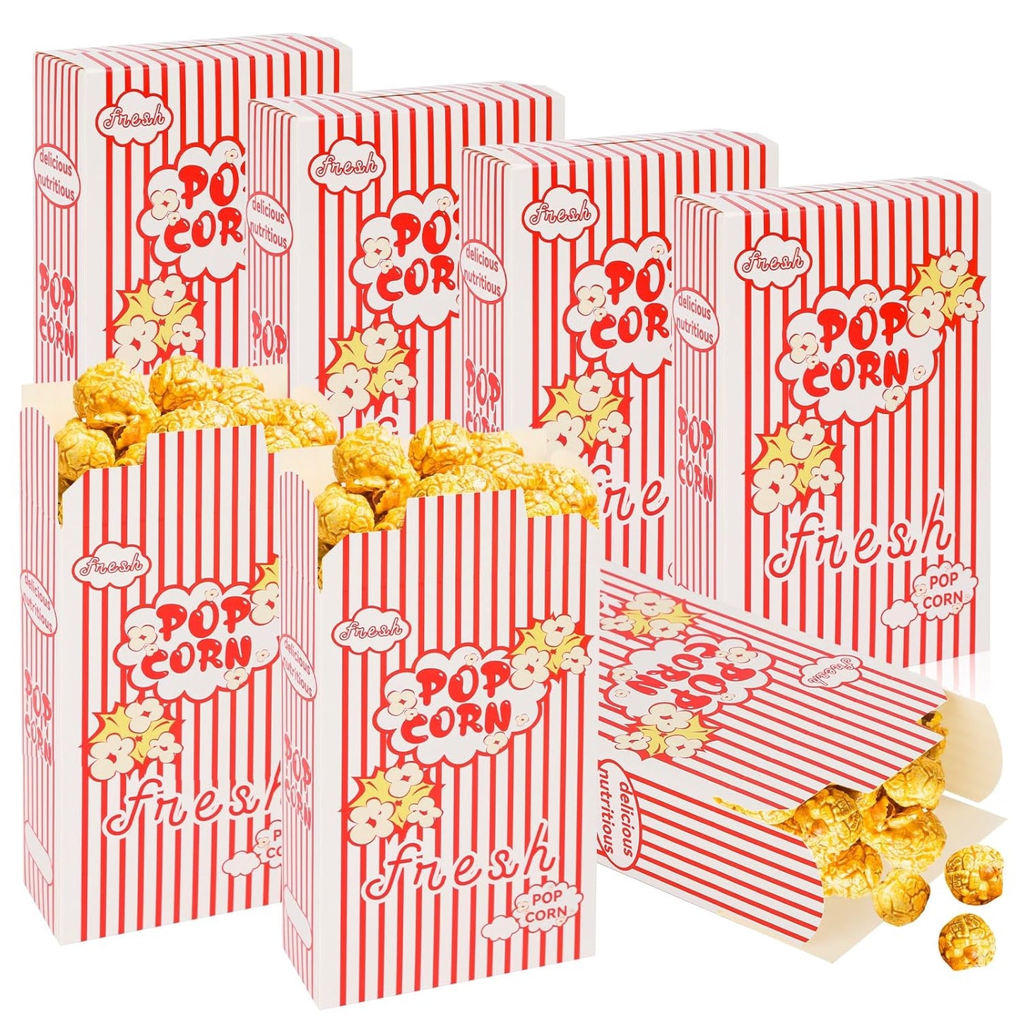 200 Pack Popcorn Boxes for Party - Perfect for Movie Nights
