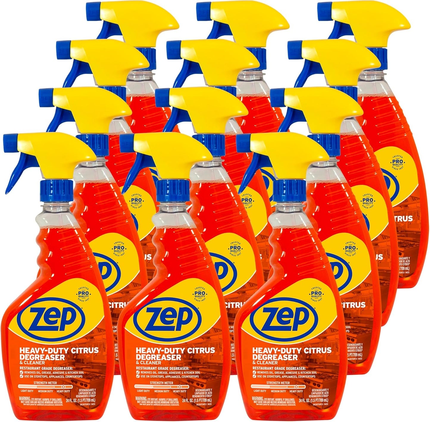 Zep Heavy-Duty Citrus Degreaser - Powerful Cleaner for All Surfaces