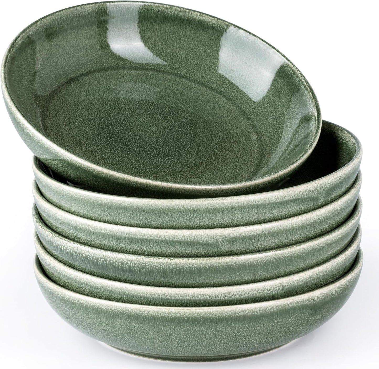 AmorArc 8.5ft' Large Ceramic Pasta Bowls Set for Kitchen Use