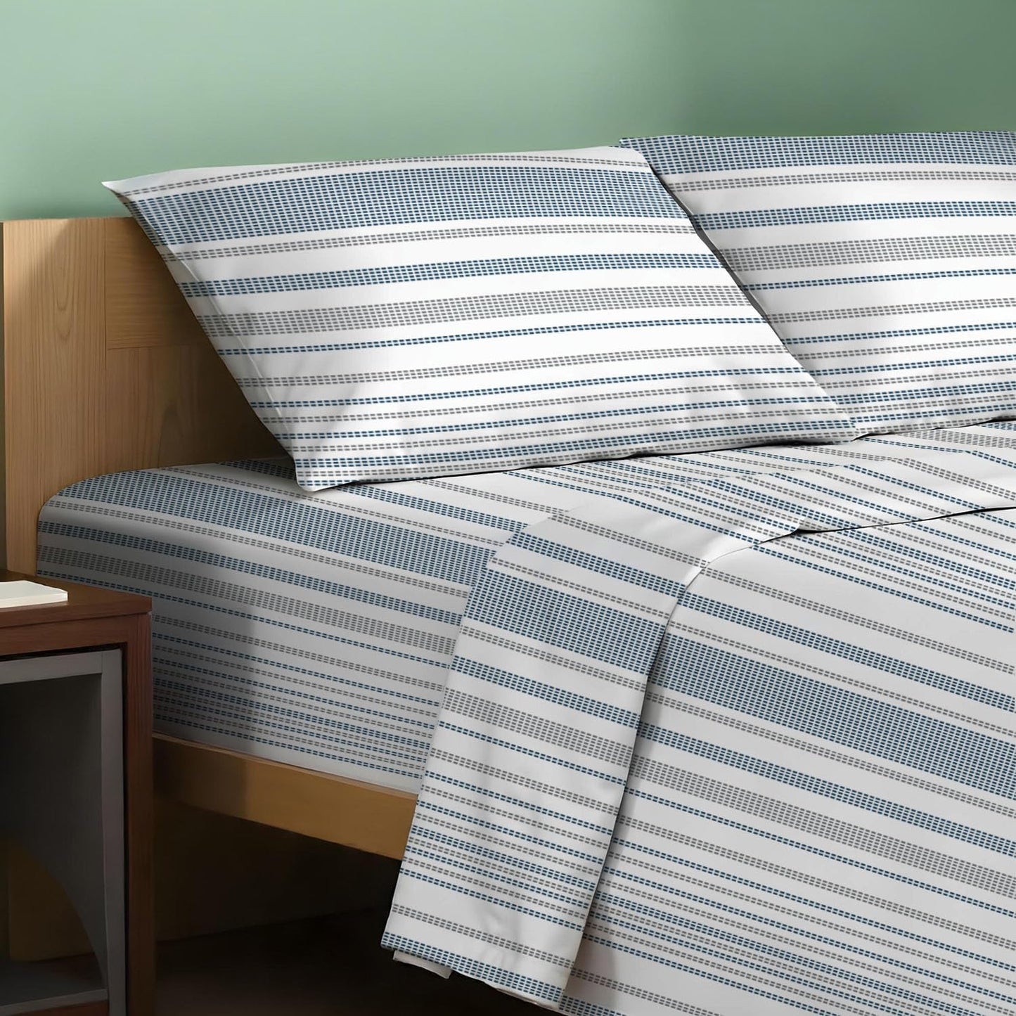 100% Organic Cotton Printed Sheets Queen Size for Comfort