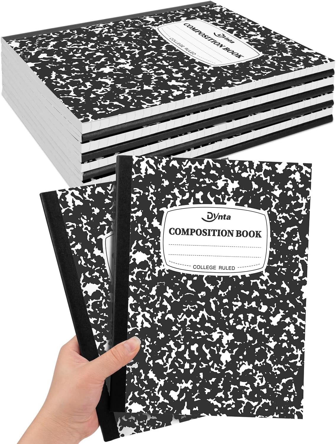 Dynta 10-Pack College Ruled Notebooks - Perfect for Students & Teachers!