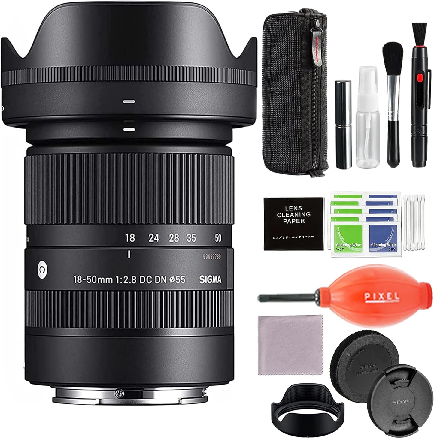 Sigma 18-50mm f2.8 DC DN Lens for Sony E - Travel Bundle Included