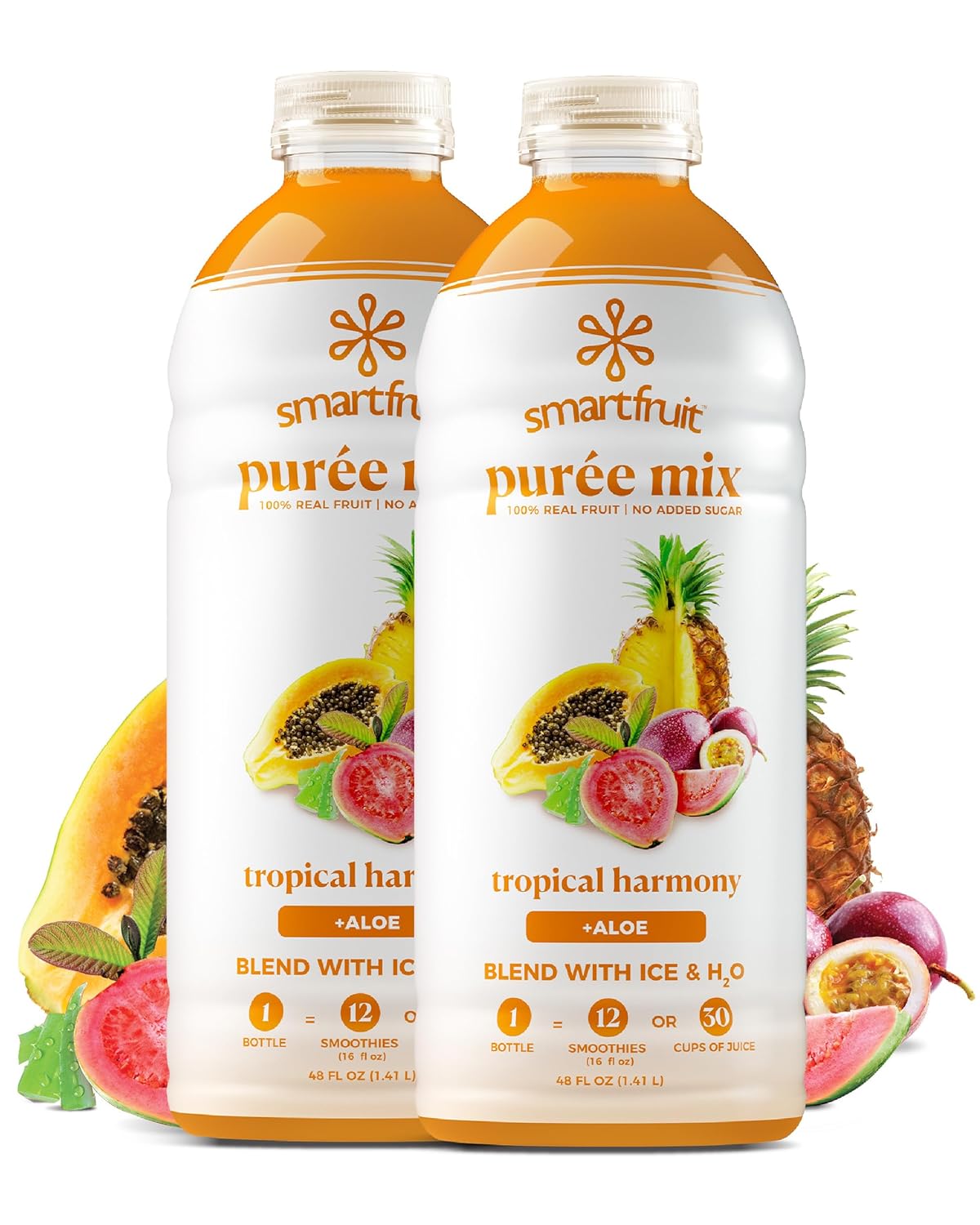 Smartfruit Tropical Harmony + Aloe 100% Real Fruit Pure 48 Fl. Oz