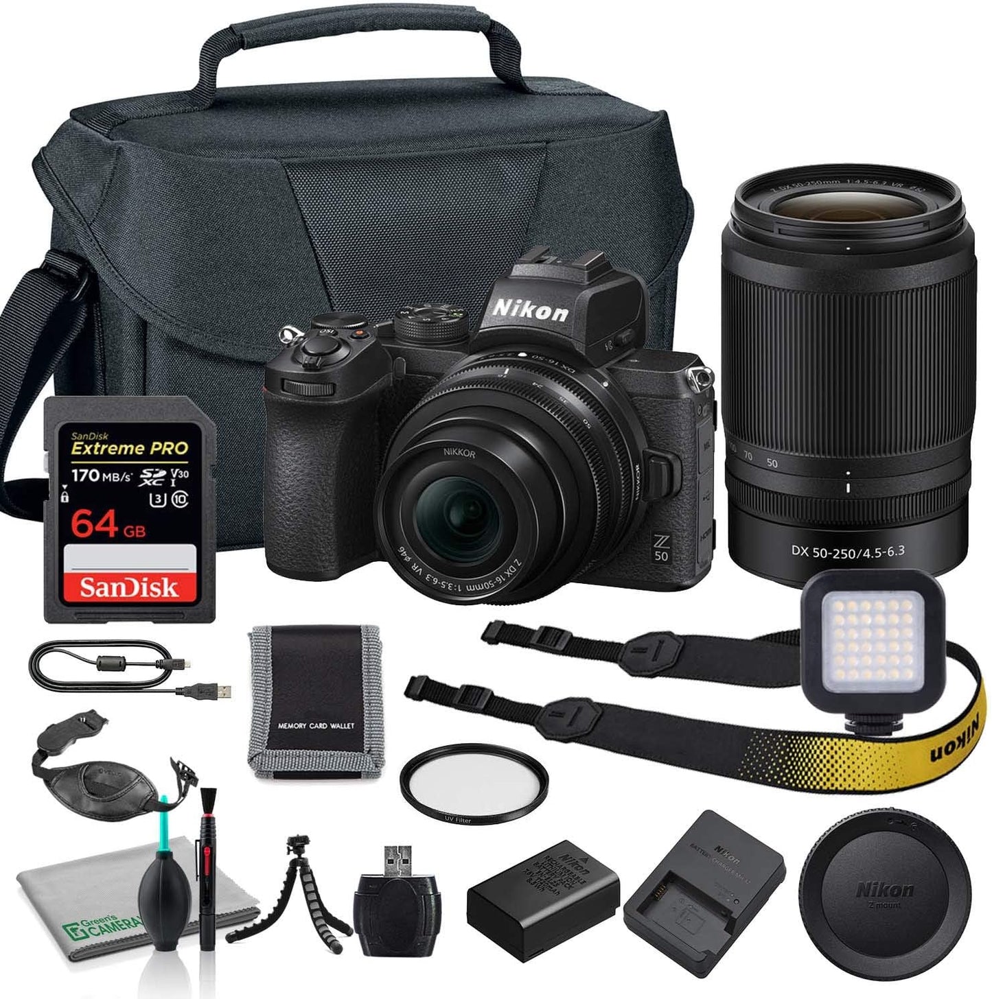 Nikon Z 50 Mirrorless Digital Camera Bundle with Lenses and More