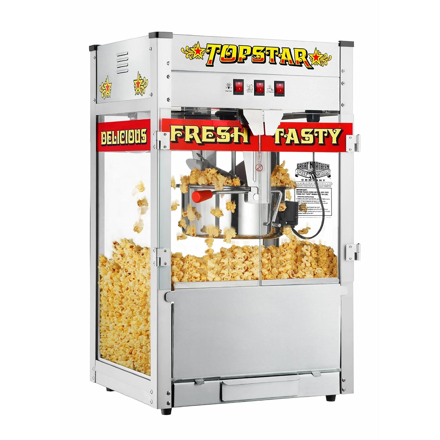 Top Star Popcorn Machine - Perfect for Parties and Events