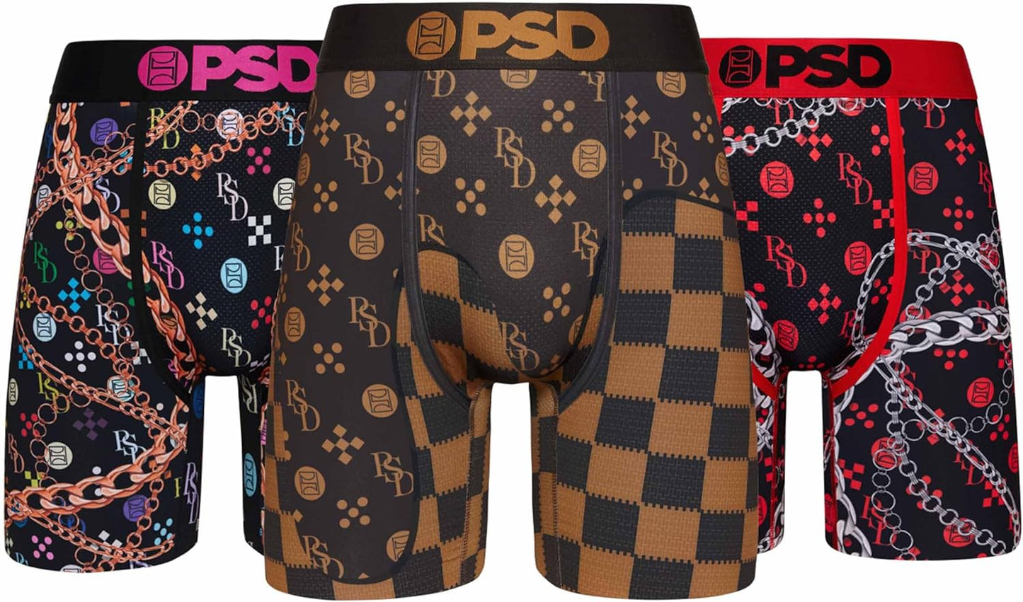 PSD Underwear Mens Boxer Briefs - Luxury Print for Comfort