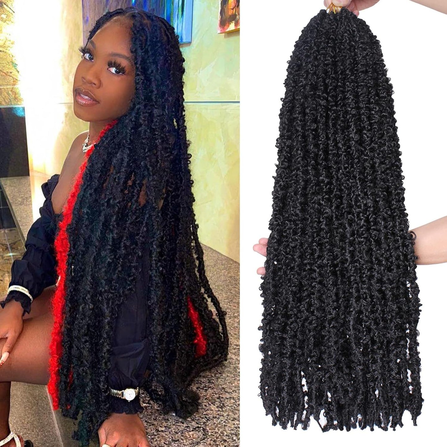 Leeven 30 Inch Long Butterfly Locs Crochet Hair Extensions Review