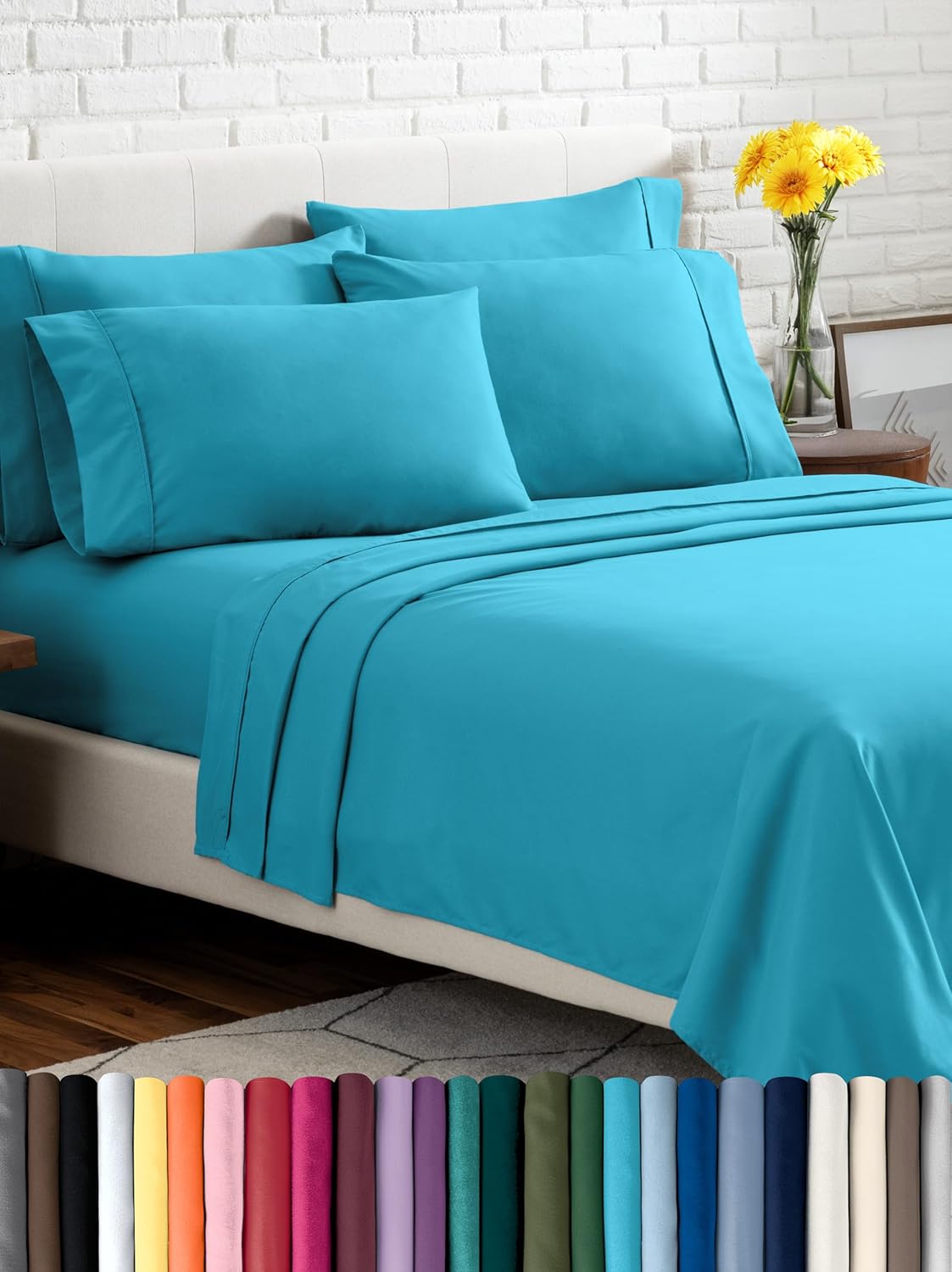 Bare Home Hotel Luxury Queen Sheet Set - Extra Soft & Deep Pockets