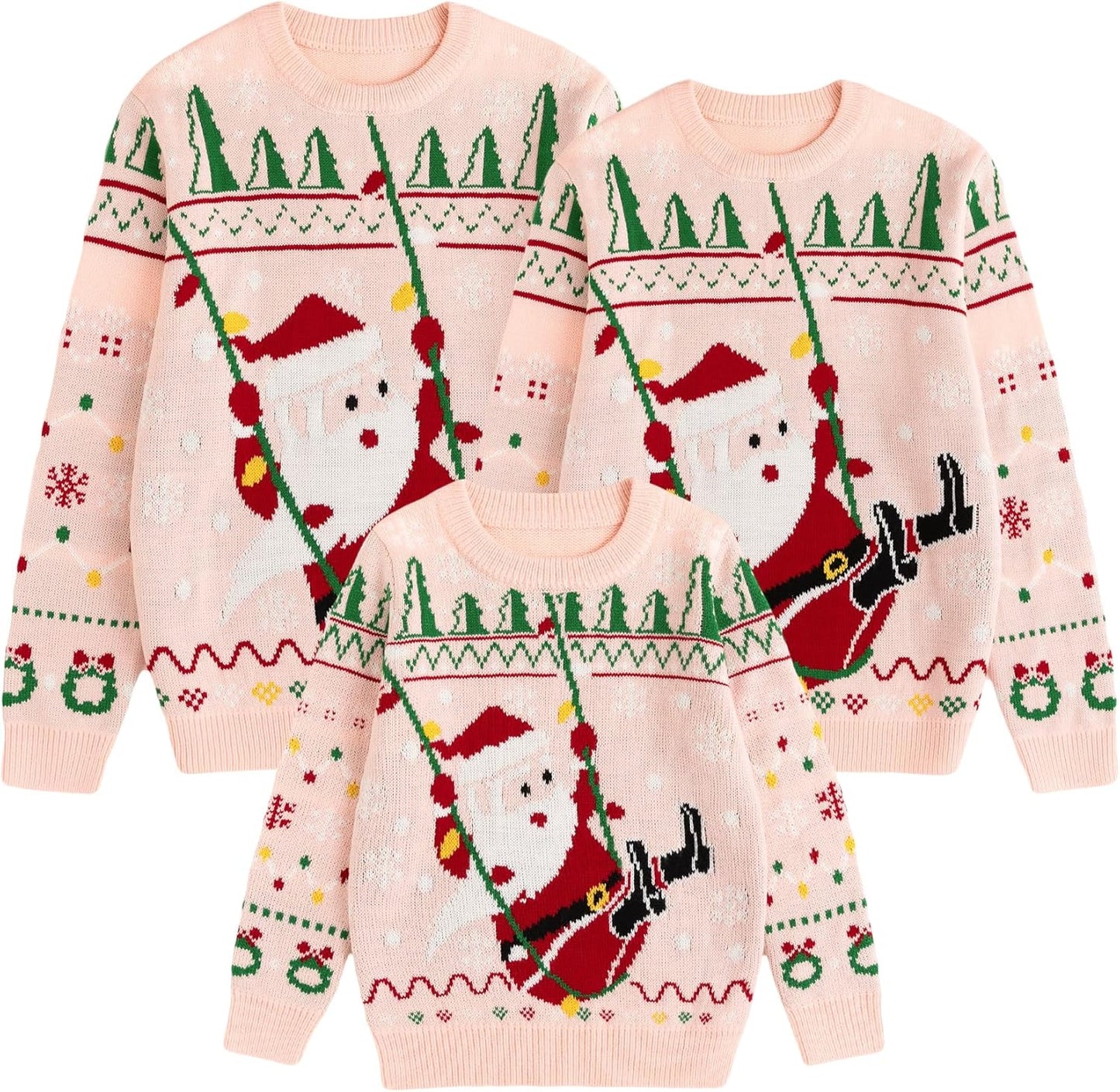 Curipeer Ugly Family Matching Christmas Sweaters for Everyone