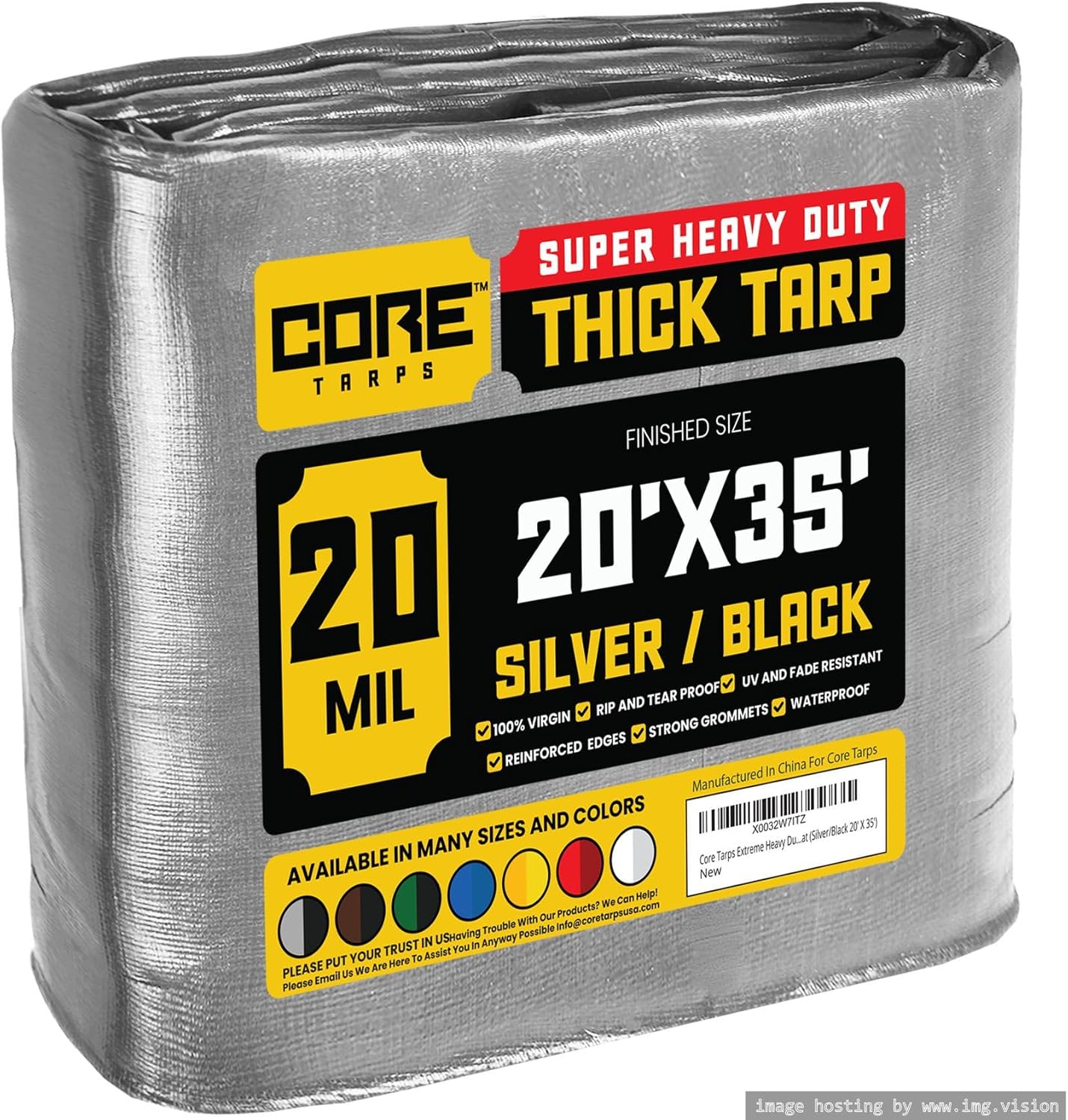 Core Tarps Extreme Heavy Duty 20 Mil Tarp Cover for All Needs