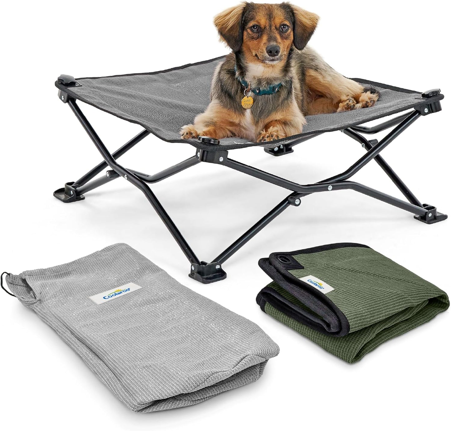 Coolaroo On-The-Go Elevated Dog Bed Kit for Small Dogs