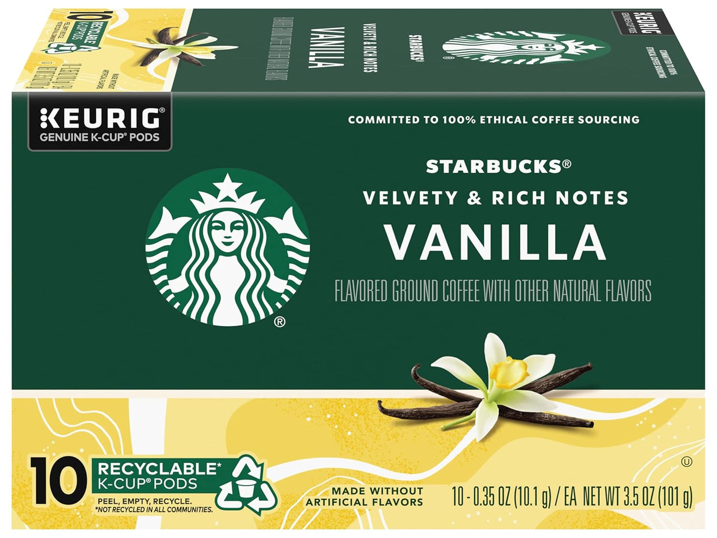Starbucks Vanilla K-Cup Pods - Natural Flavor!