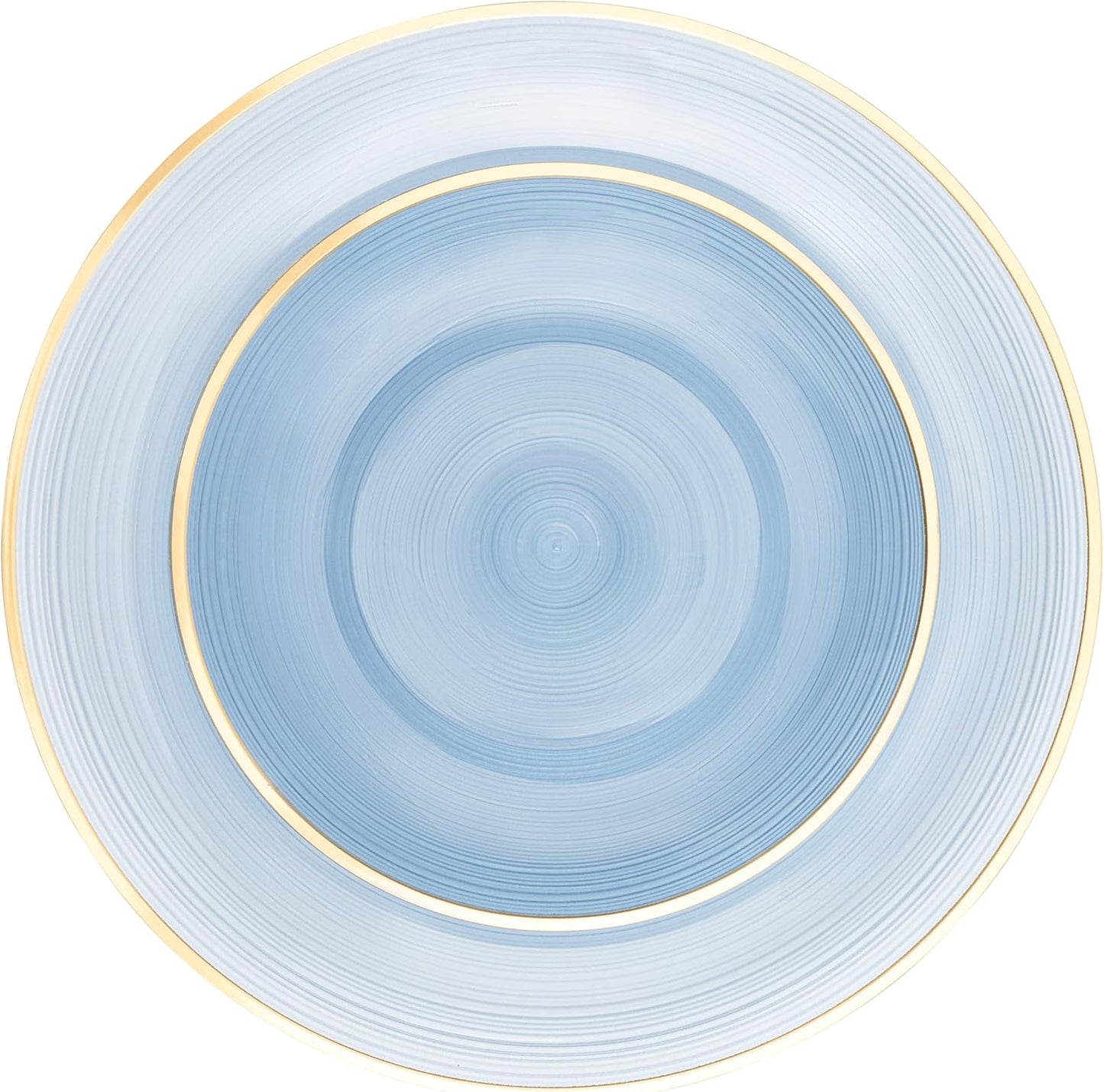 Elegant Disposable Plates Combo Pack - Gold Rim - 64 Pieces