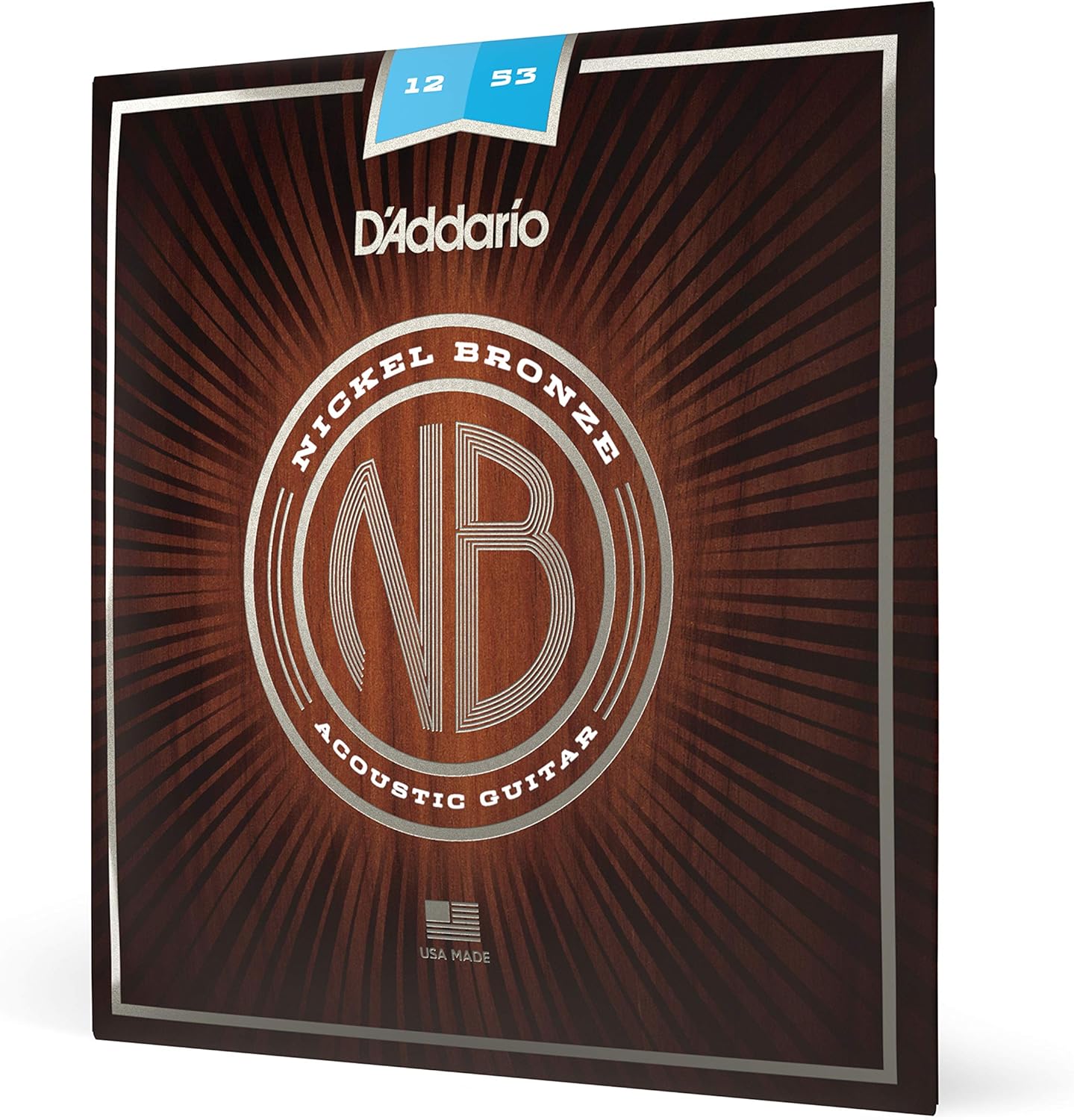D'Addario Nickel Bronze Light Acoustic Guitar Strings