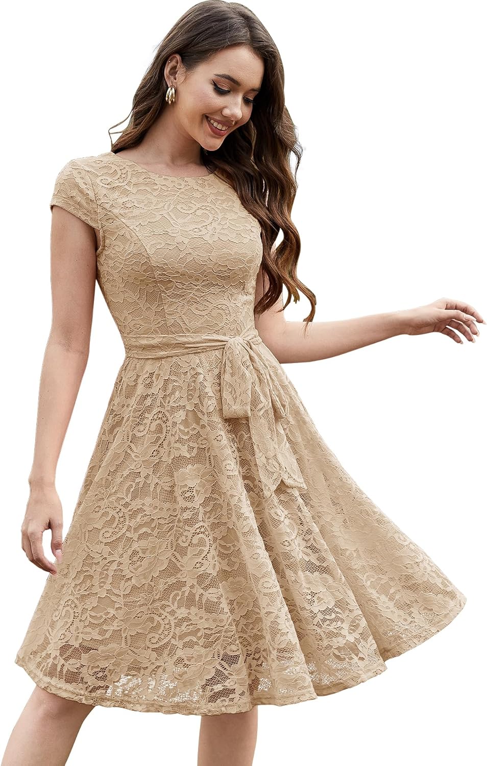 MUADRESS Women's Lace Cocktail Wedding Party Dress Review