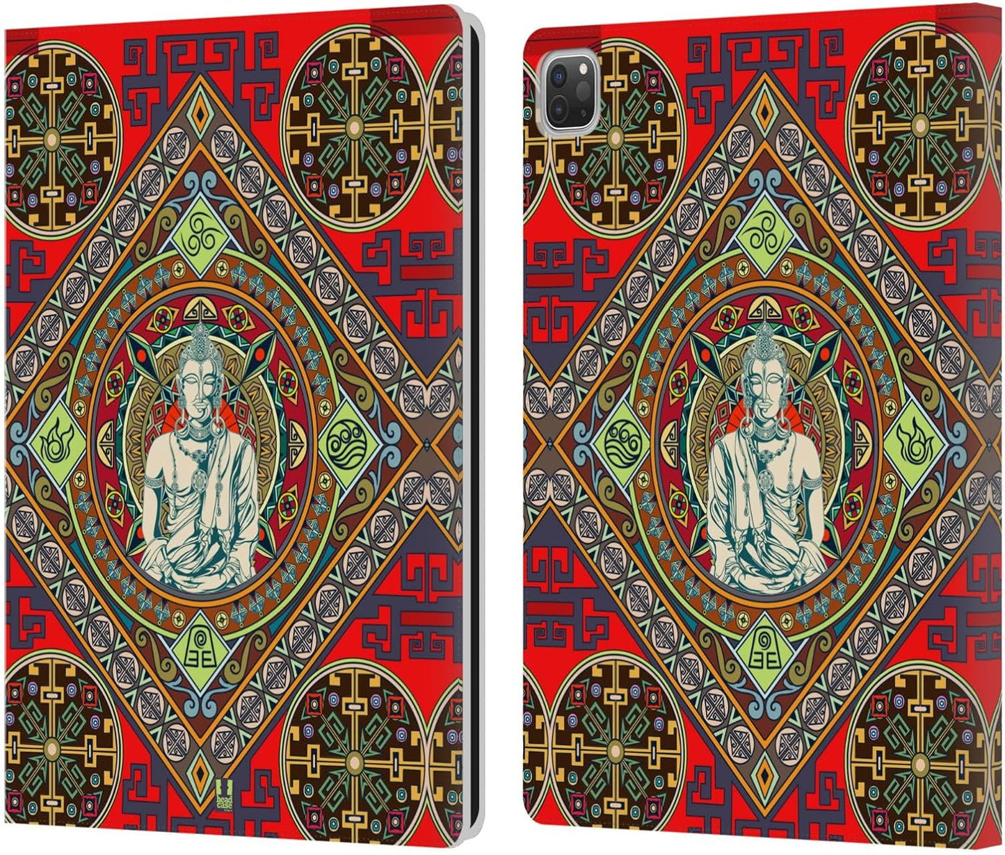 Buddha Tibetan Pattern Leather Wallet Case for iPad Pro 12.9
