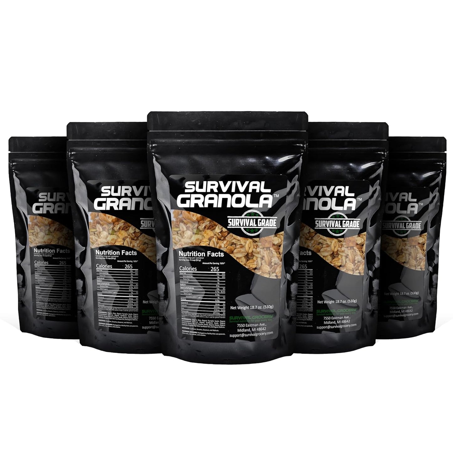 Survival Grocery Organic Ancient Grain Granola - High Protein Snack
