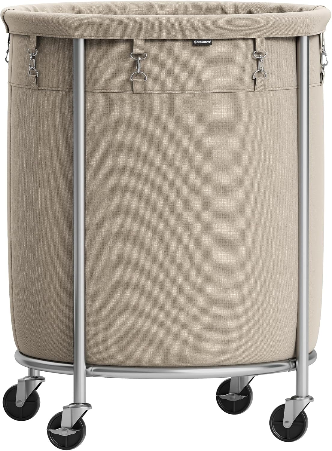 SONGMICS Rolling Laundry Hamper with Wheels and Large Capacity