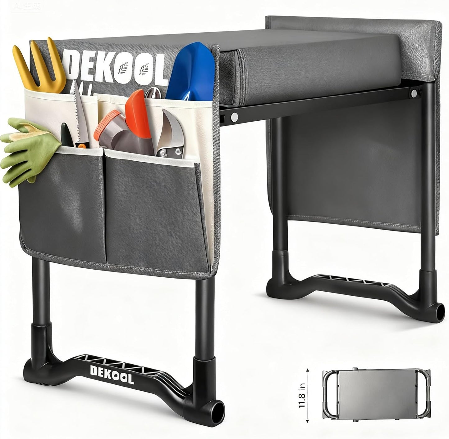 Garden Kneeler and Seat with Upgraded Comfort for Gardening
