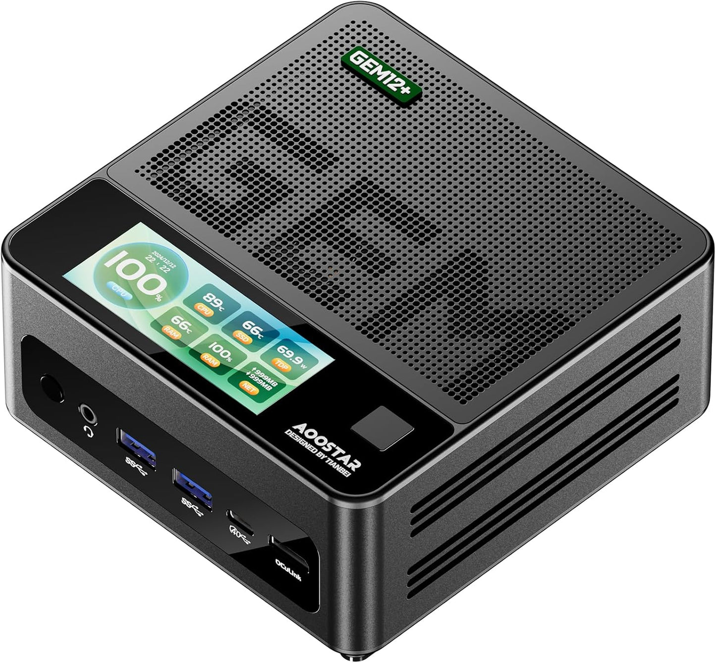 GEM12 Mini Gaming PC with 32GB RAM and 1TB SSD for Gamers