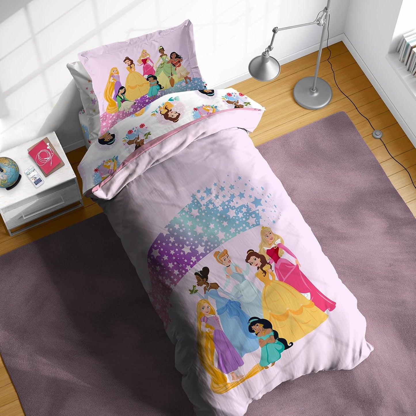 Sunny Side Up Disney Princess Twin Comforter Set for Kids