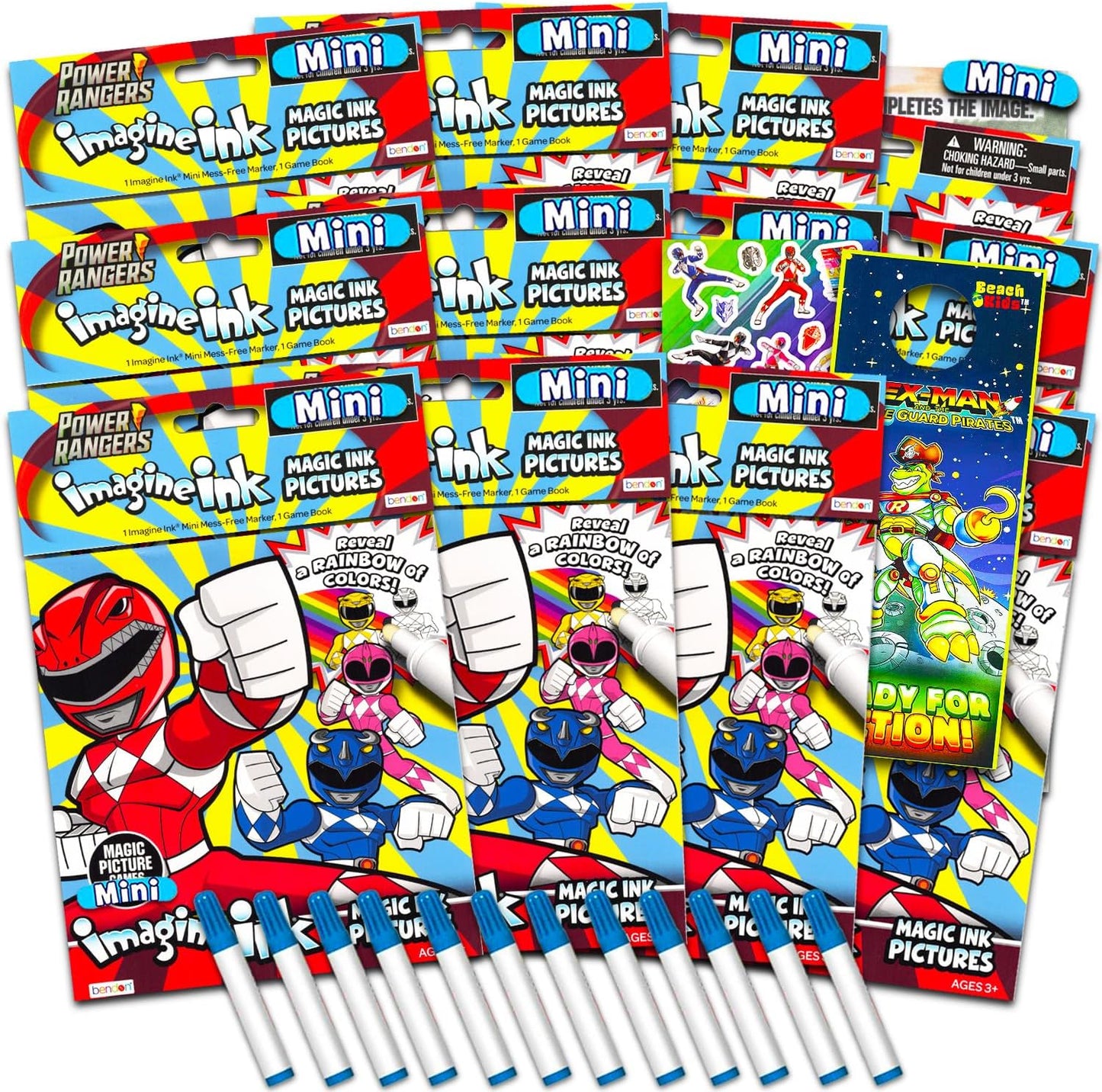 Power Rangers Magic Ink Activity Set - 12 Books & More
