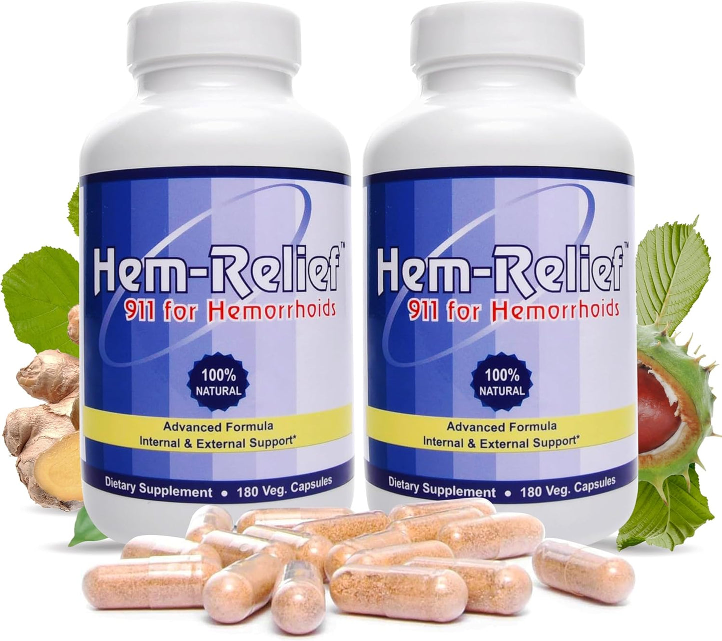 Natural Hemorrhoid Relief with Hem-Relief 911 for Comfort