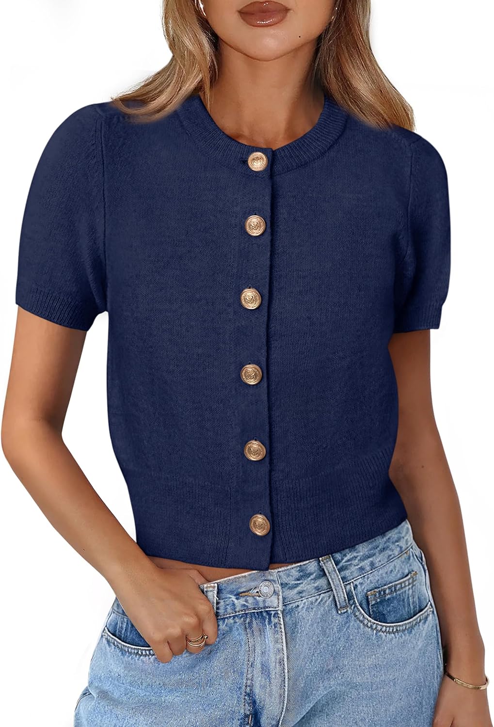 PRETTYGARDEN Womens Casual Summer Short Sleeve Cardigans