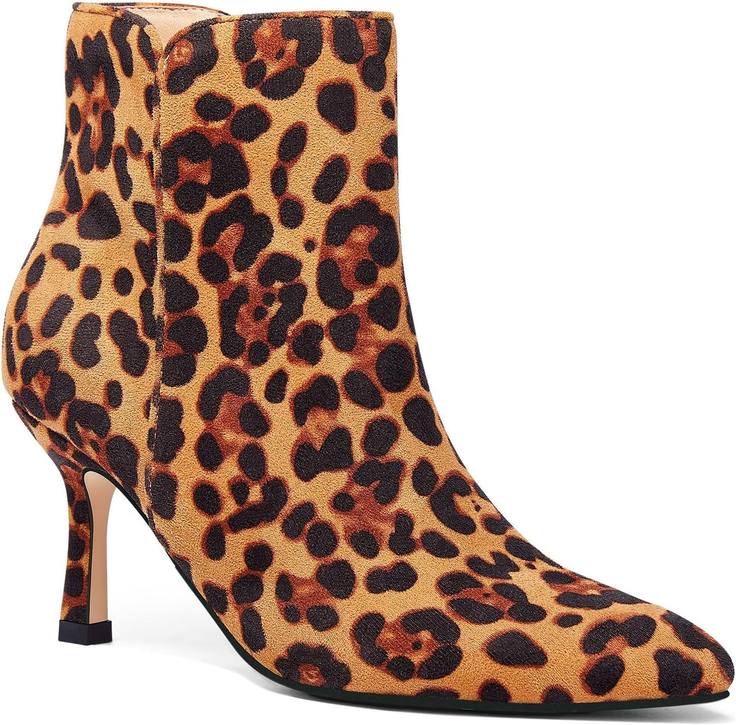 Coutgo Women's Kitten Heel Booties for Stylish Comfort