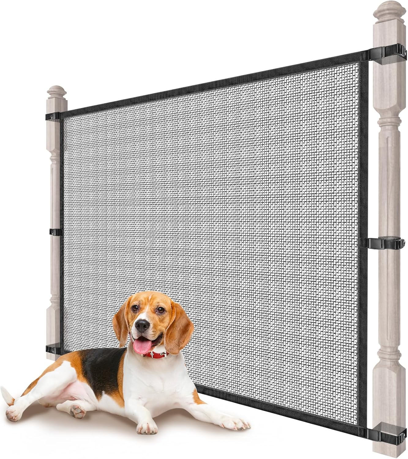 Mesh Pet Gate - No Drilling, Safe & Secure | Upitry