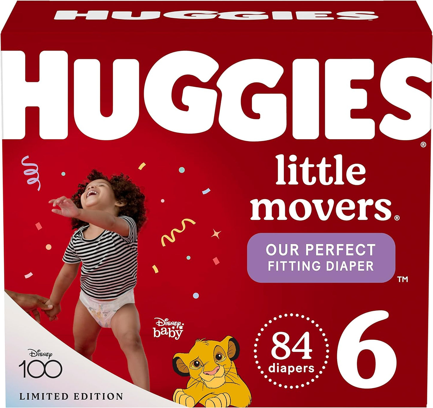 Huggies Little Movers Size 6 Diapers - 84 Ct, 35+ lbs Bliss