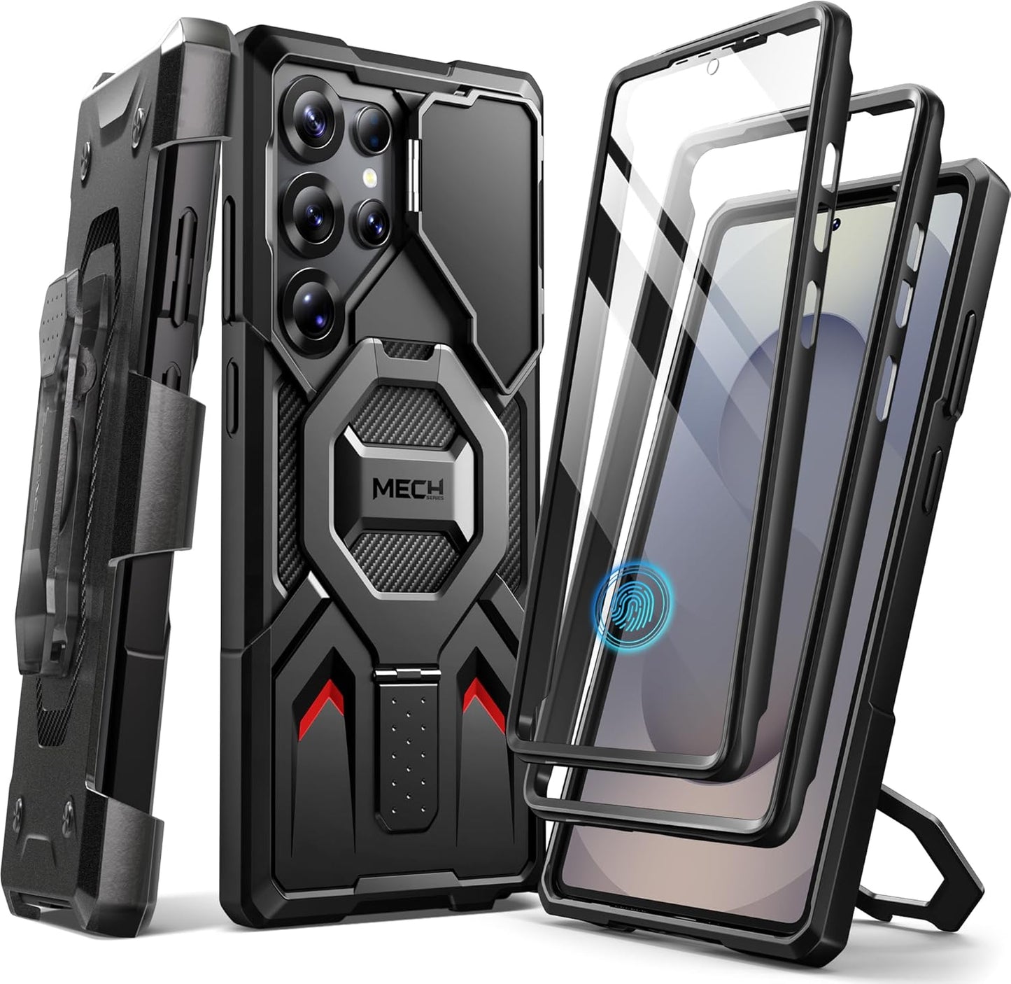 TONGATE Galaxy S25 Ultra Case with Magnetic Stand & Protection