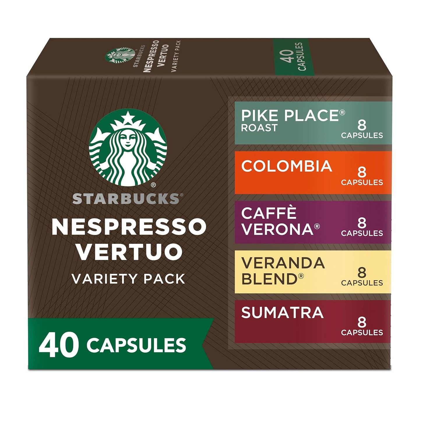 Starbucks Nespresso Vertuo 40-ct Variety Pack Pods