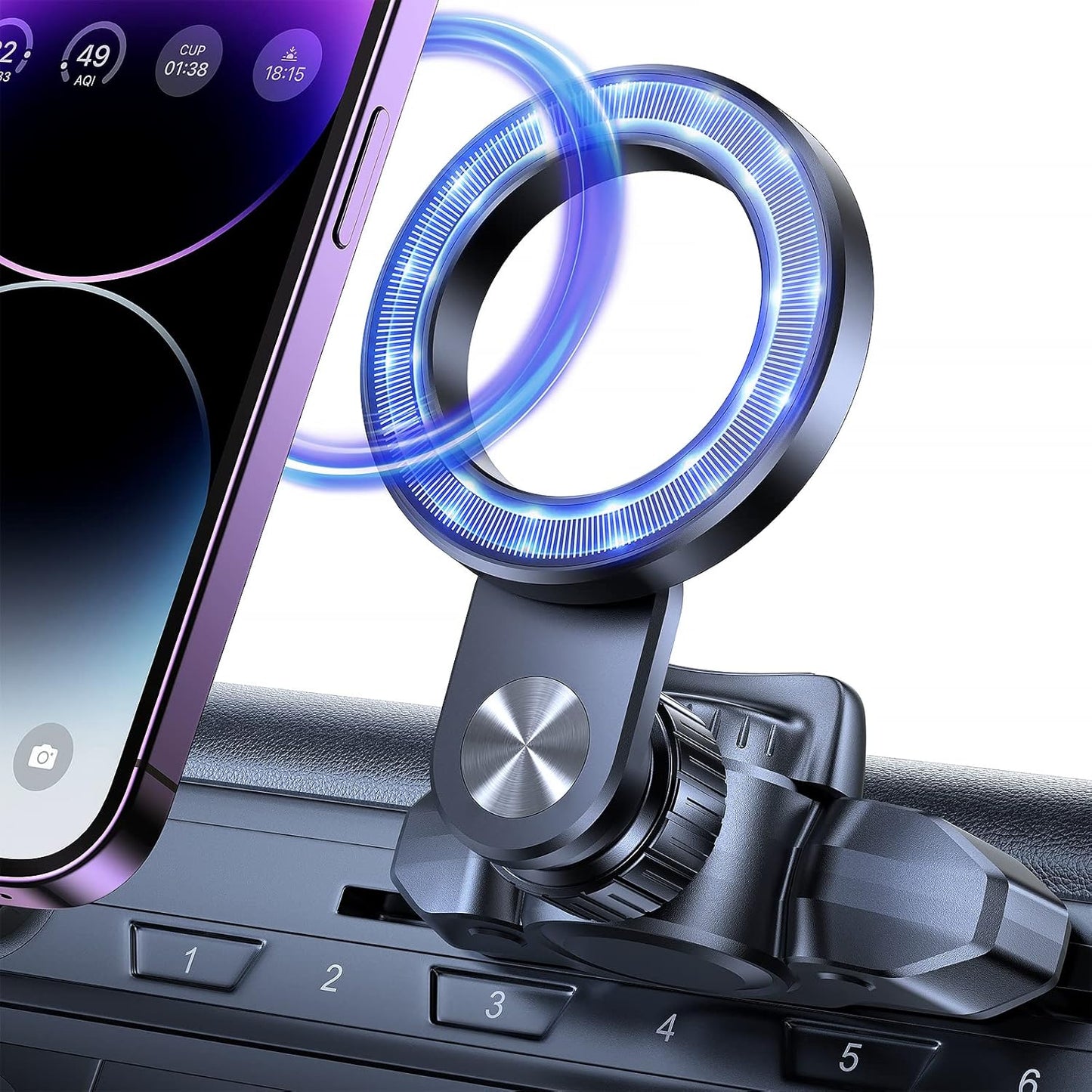 Powerful Magnetic Car CD Mount for iPhones