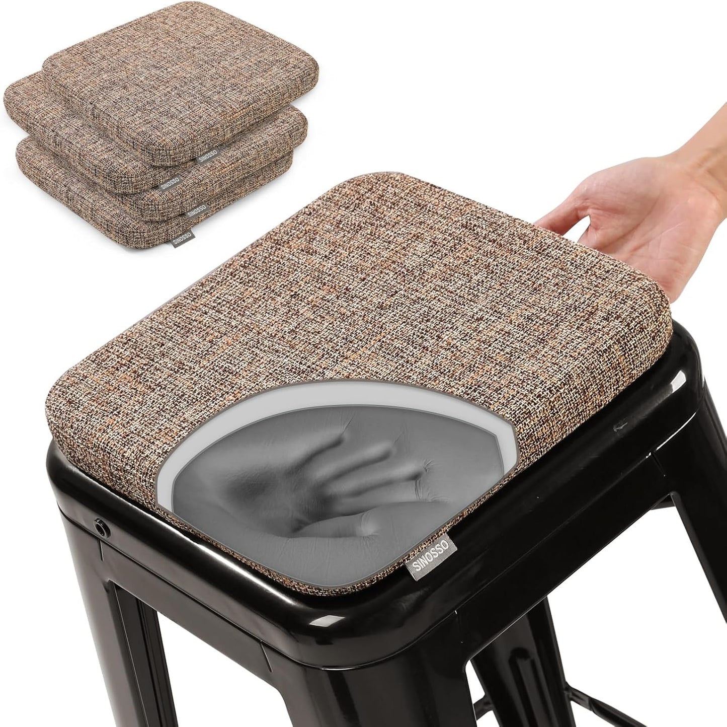 Memory Foam Bar Stool Cushions for Comfort and Style