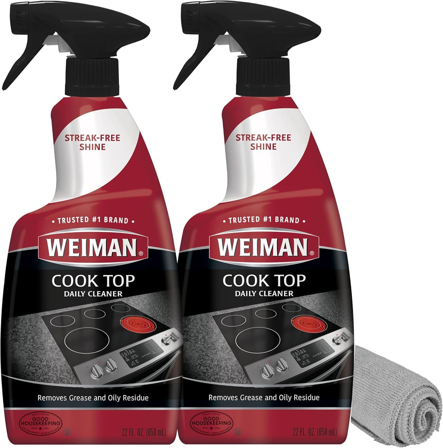 Weiman Streak-Free Cooktop Cleaner - 2 Pack