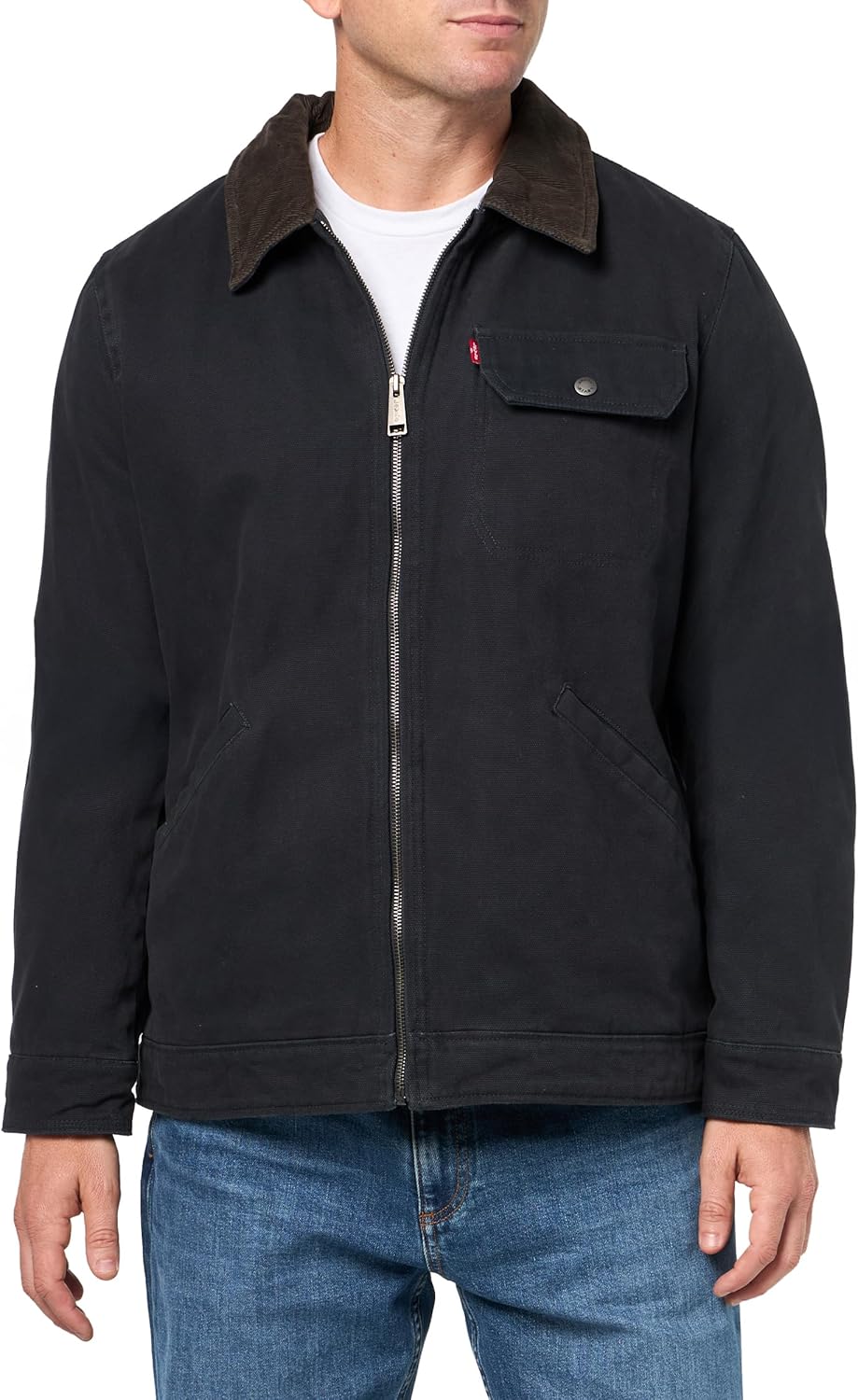Levi's Workwear Cotton Canvas Jacket with Corduroy Collar