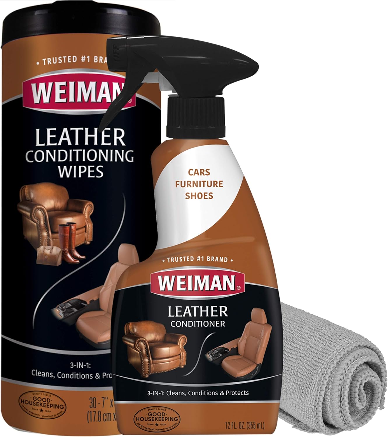Weiman Leather Care Kit | Restores & Protects
