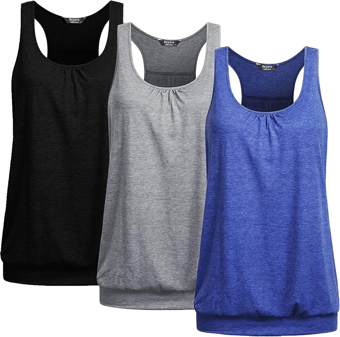 Beyove Racerback Tank Tops for Women - Perfect for Yoga and Fitness