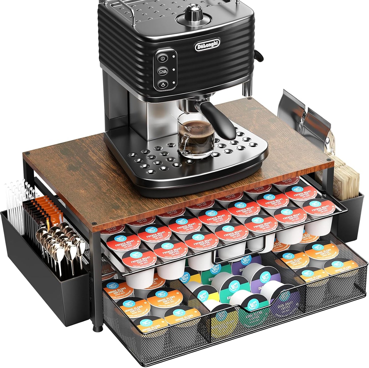 K Cup Holder Organizer for 63 Large & 80 Small Capsules